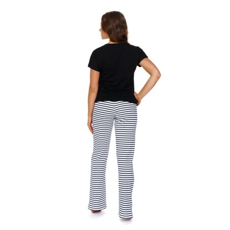 Doctor Nap Czarna piżama damska - L