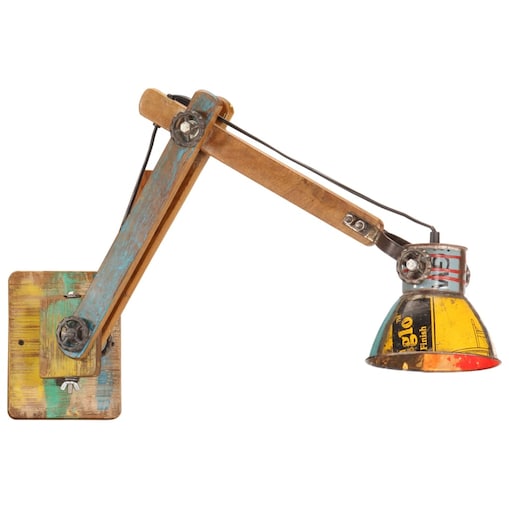 vidaXL Lampa ścienna w industrialnym stylu, kolorowa, okrągła, E27