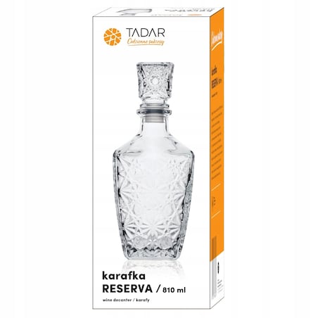 KARAFKA szklana 810 ml NA whisky alkohol wino sok