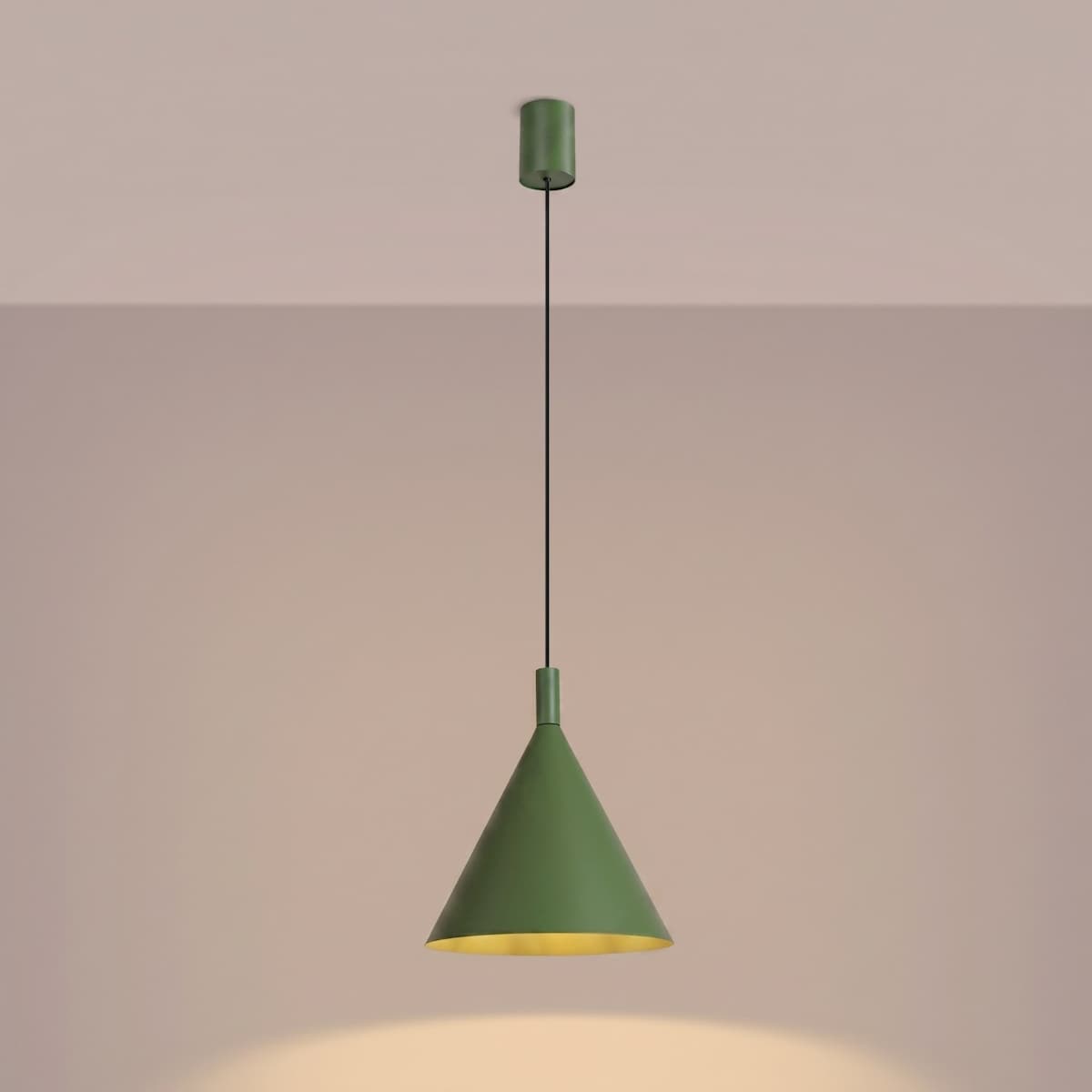 Lampa wisząca NOX 25 zielona oliwka