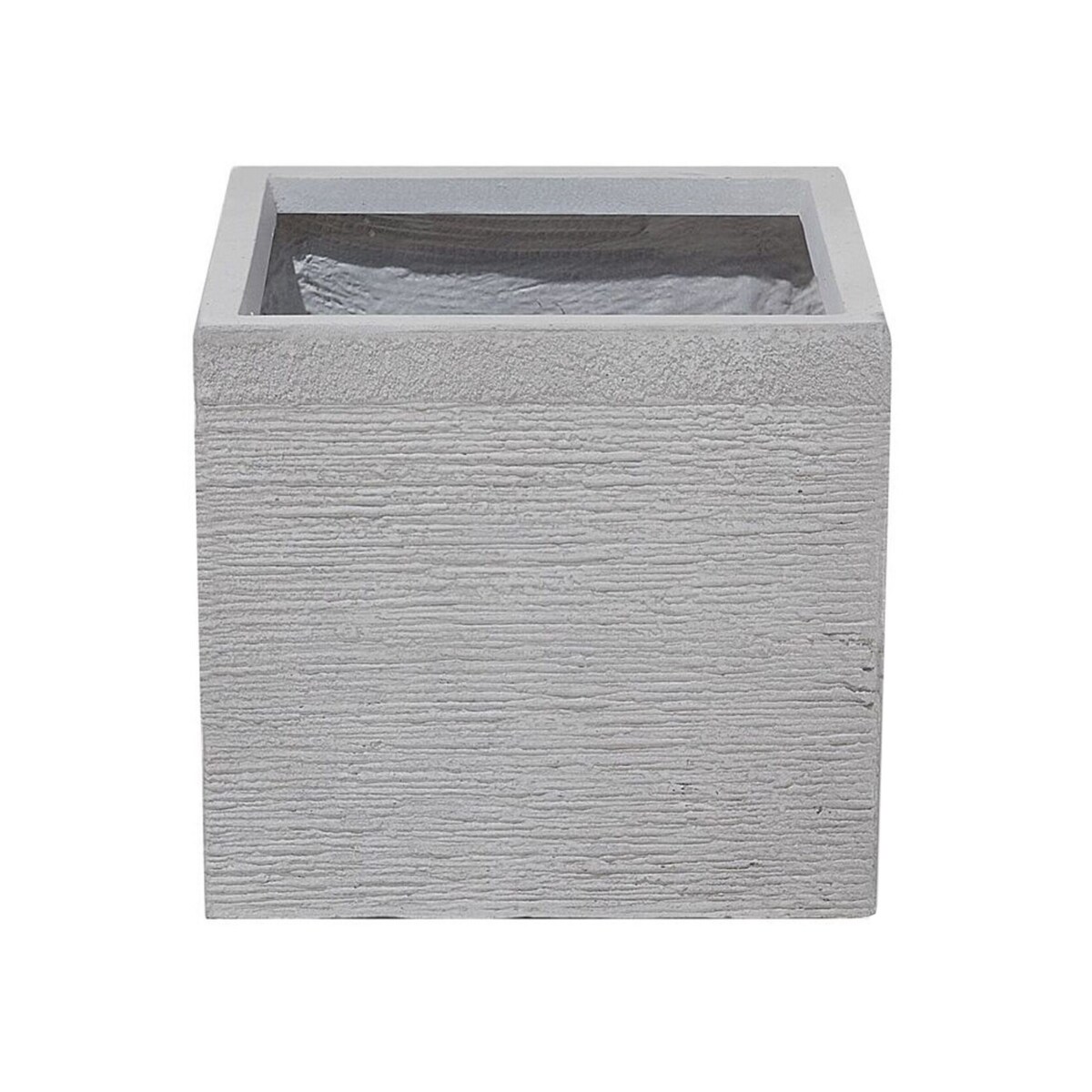 Doniczka kwadratowa 30 x 30 x 28 cm biała PAROS