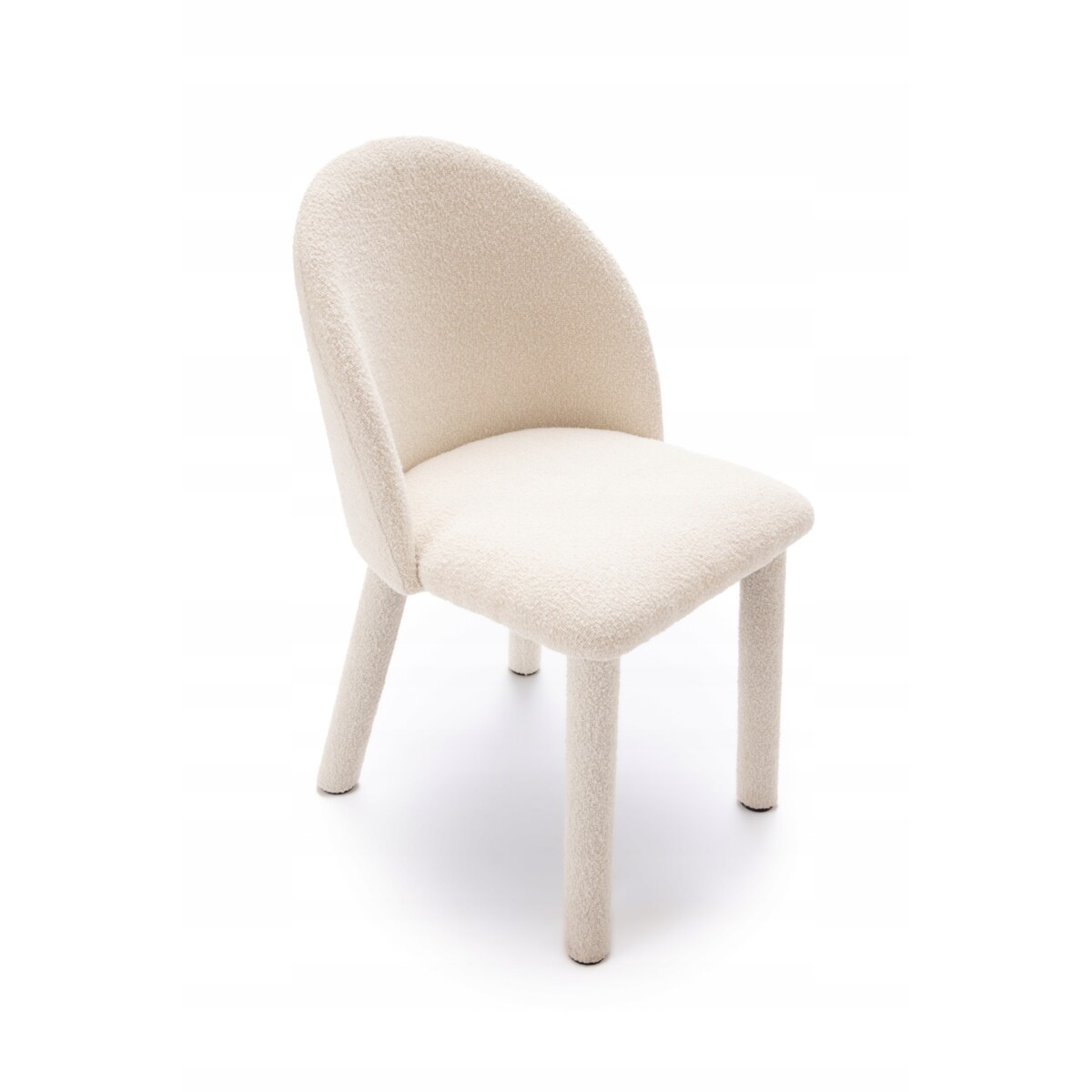 ZESTAW 2 SZTUK Krzesła MONTI Białe Tapicerowane Nowoczesne Do Jadalni