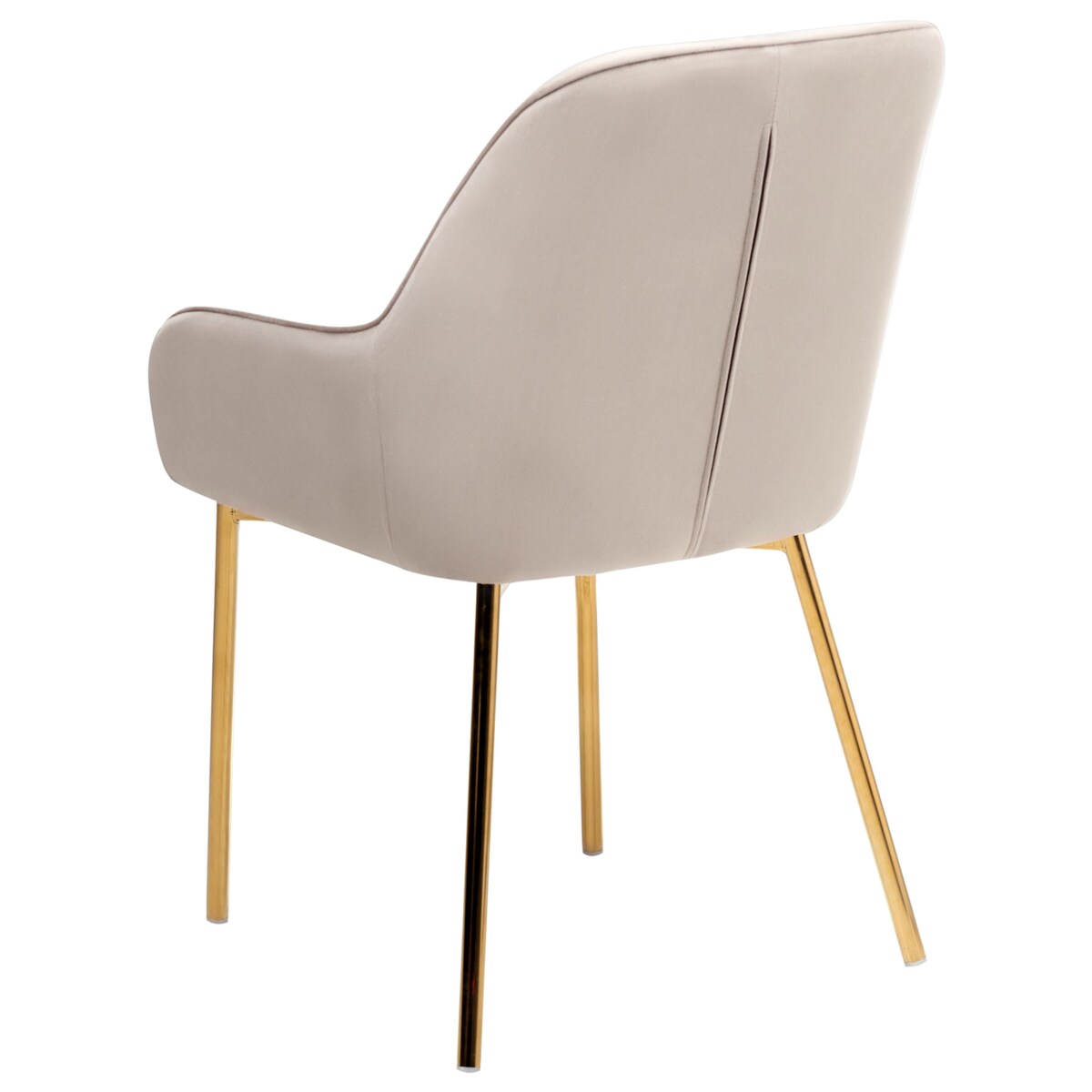 Zestaw 2 krzeseł do jadalni LOVERNA Welur Beżowy