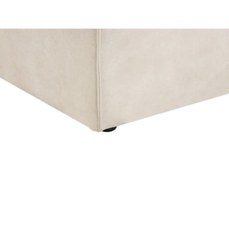 Szezlong welurowy prawostronny beżowy HELLNAR