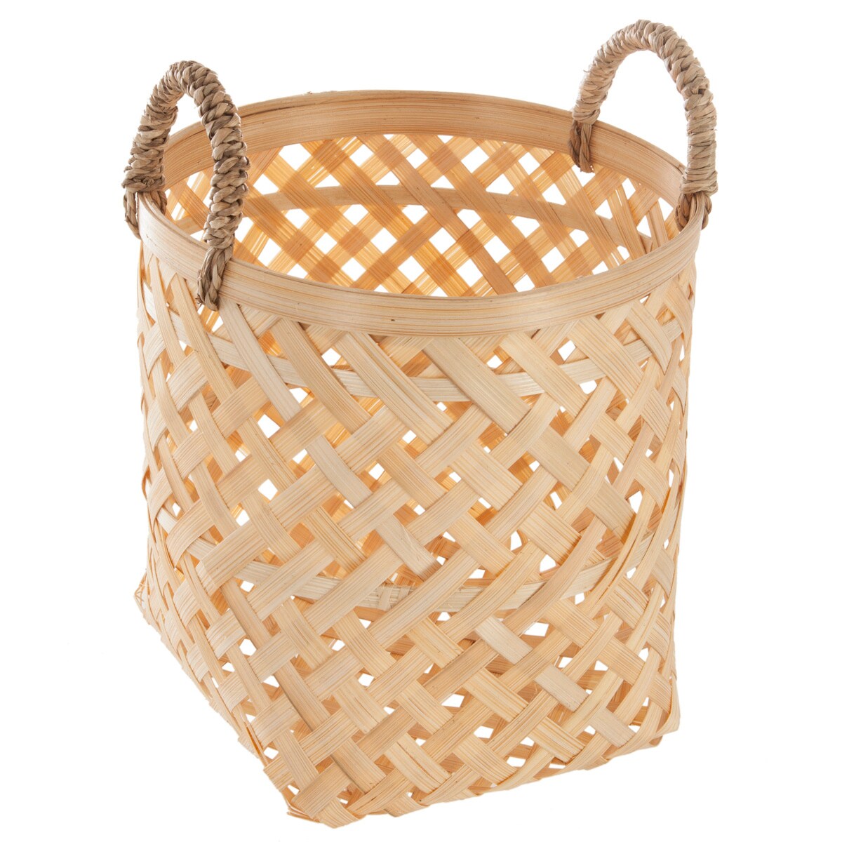 Kosze do przechowywania NATURAL, bambusowa plecionka, 3 sztuki