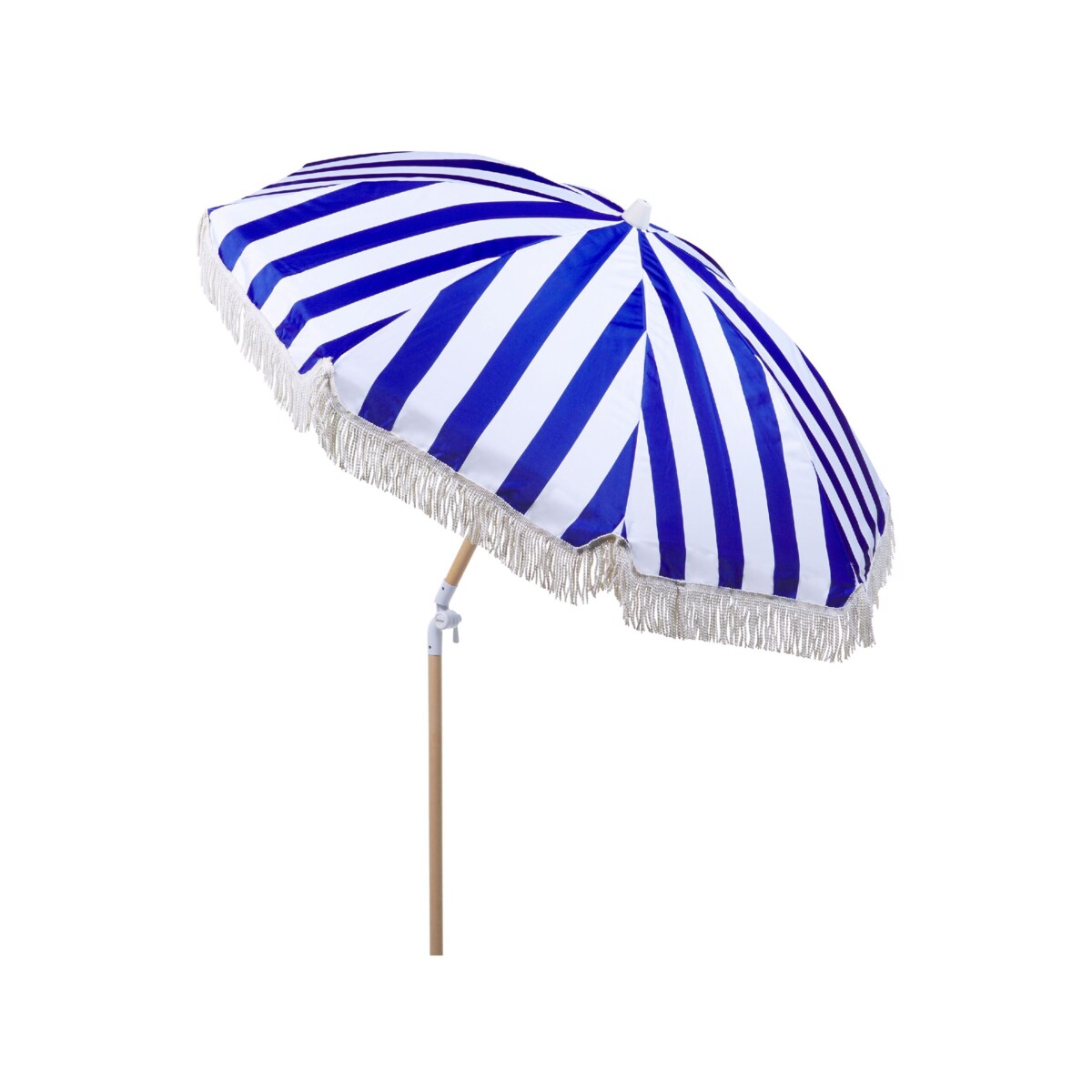 Parasol ogrodowy ⌀ 150 cm niebieski z białym MONDELLO