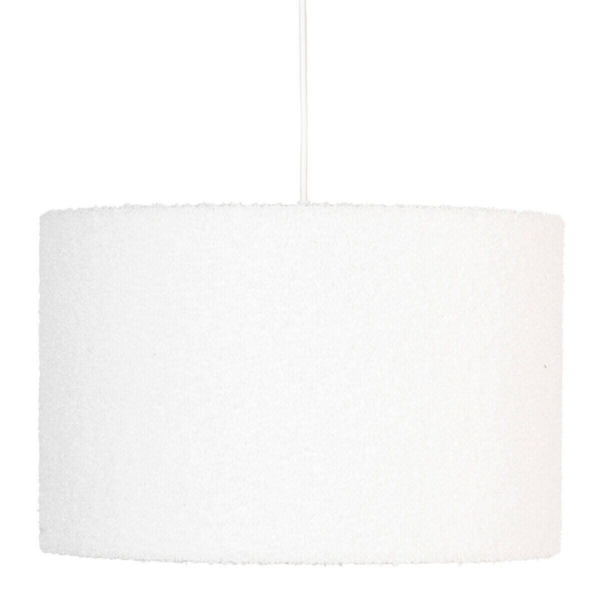 Lampa wisząca TINA, abażur bouclé, Ø 37 cm