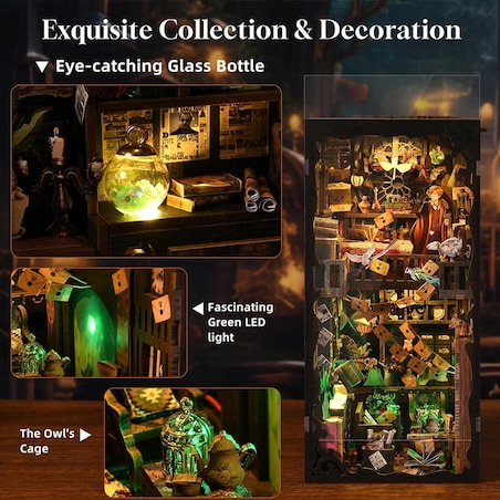 Miniaturowy domek Book Nook - Dom czarów - Aslowsnail