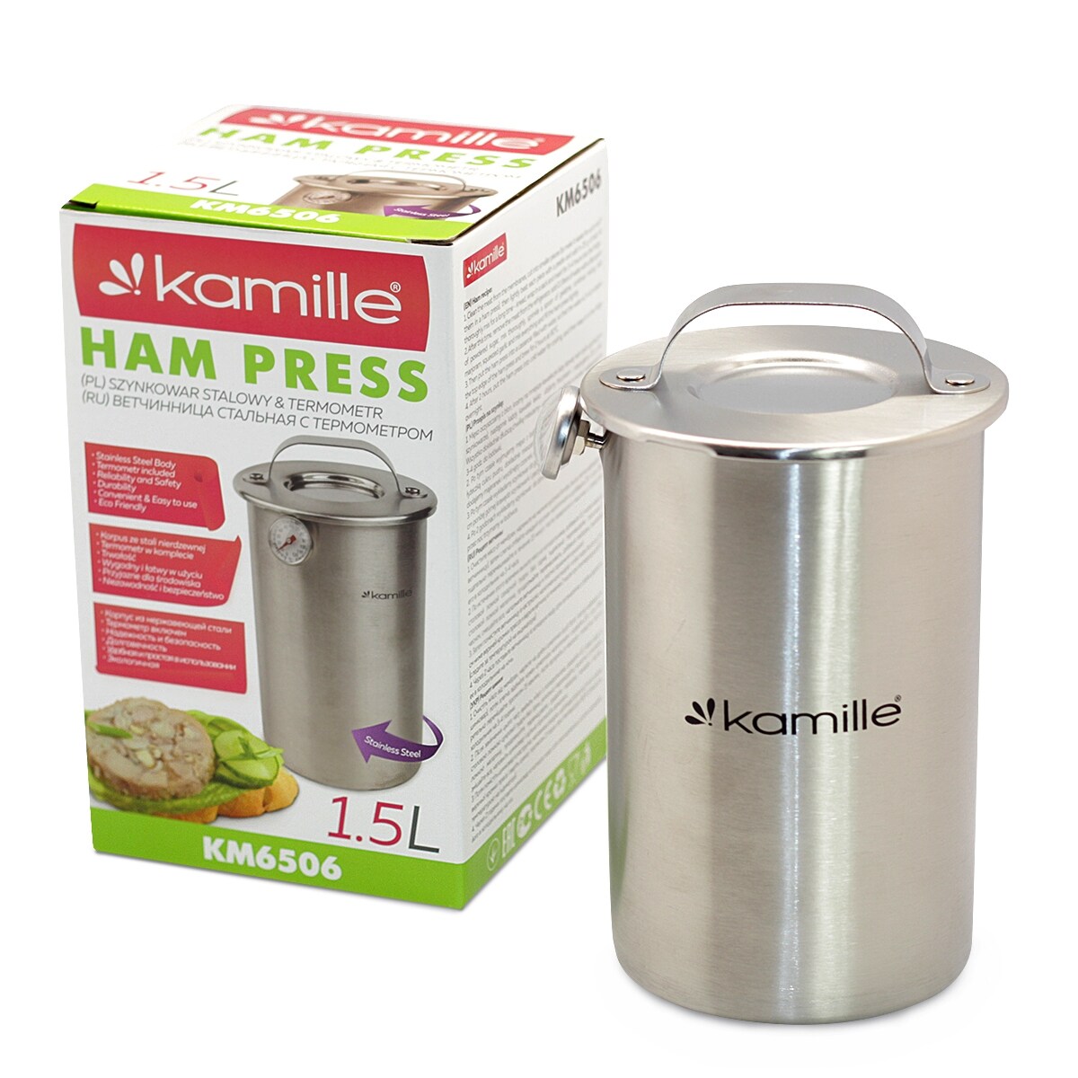 Szynkowar z termometrem 1L KAMILLE