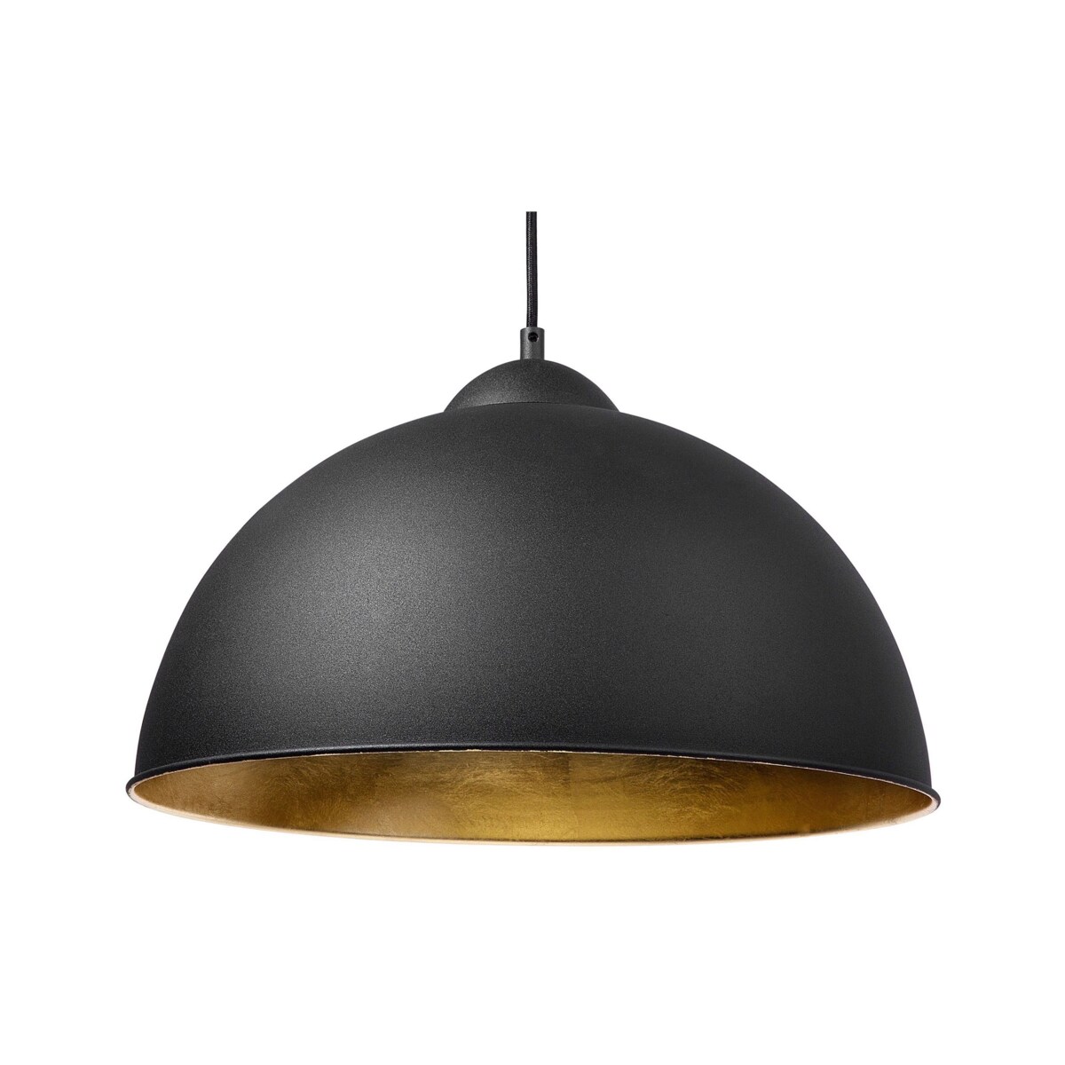 Lampa wisząca metalowa czarna CETINA