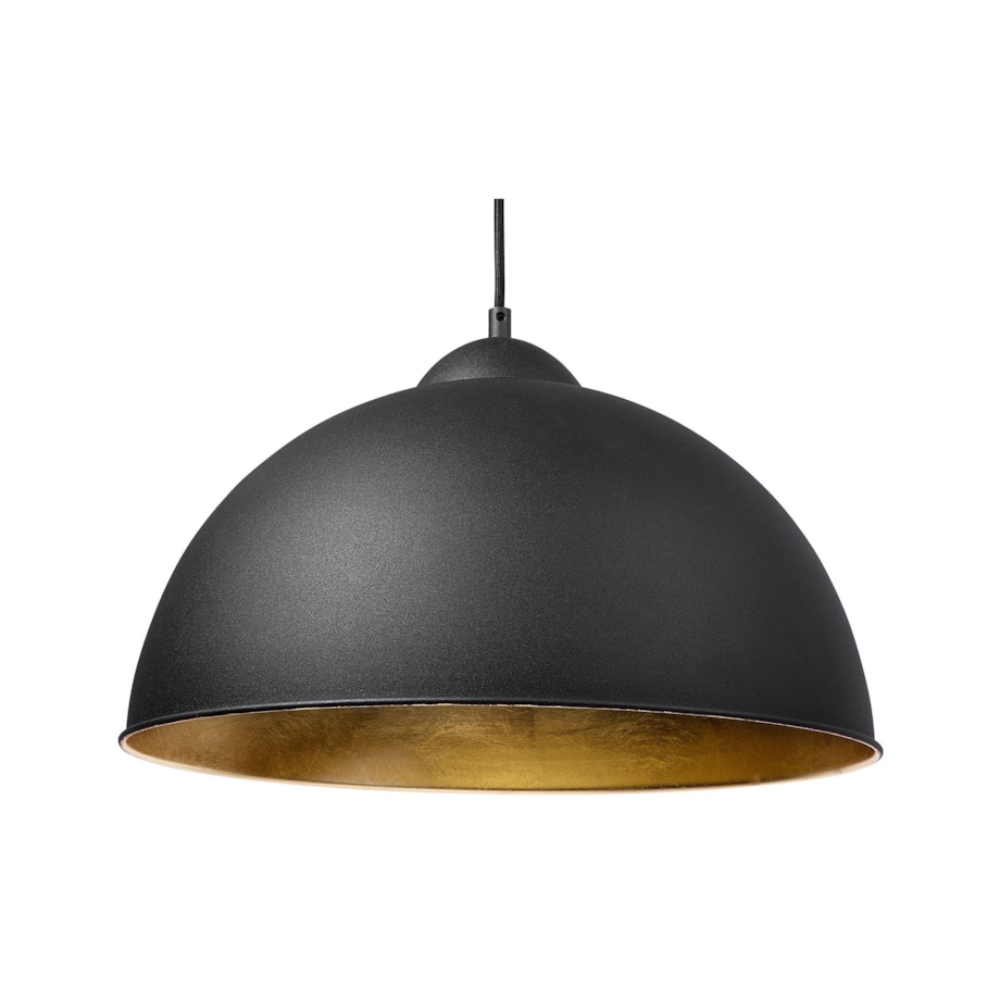 Lampa wisząca metalowa czarna CETINA