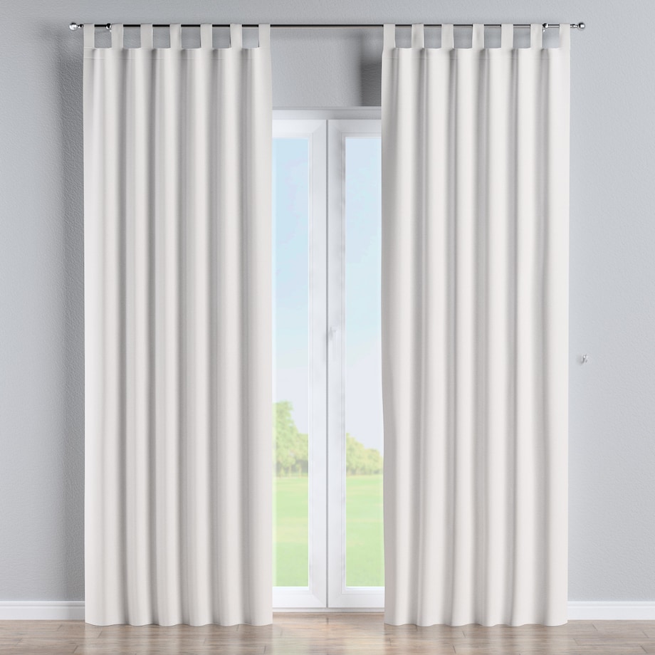 Zasłona na szelkach 1 szt. 130x245 białoszary