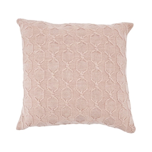 Poszewka na poduszkę z wełną z Alpaki 45x45 cm MODENA PUDROWY RÓŻ