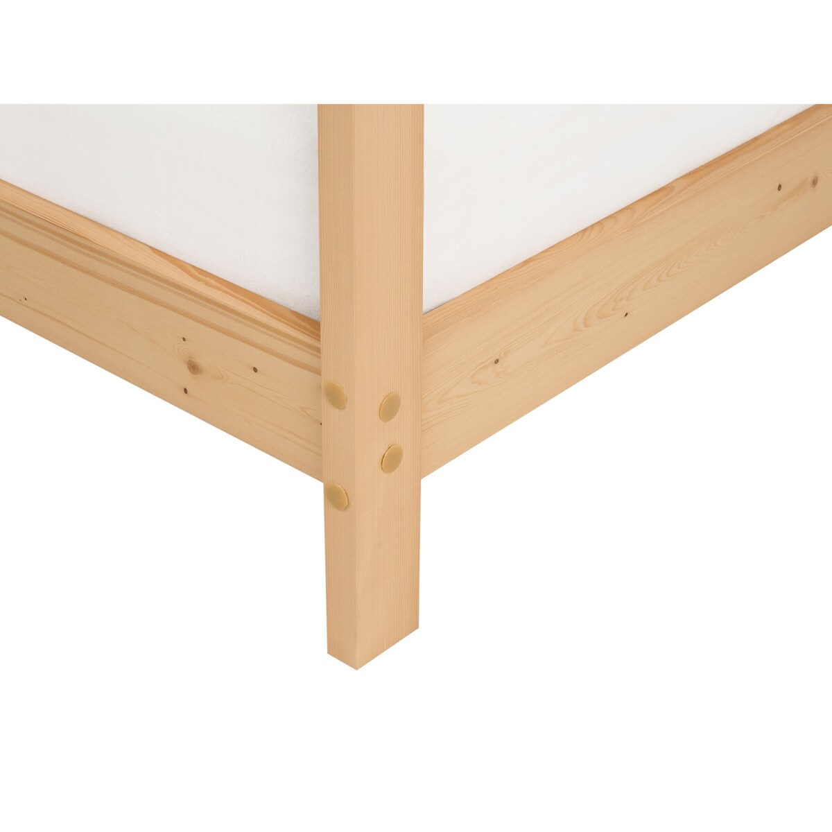 Łóżko dziecięce domek drewniane 90 x 200 cm jasne ORLU