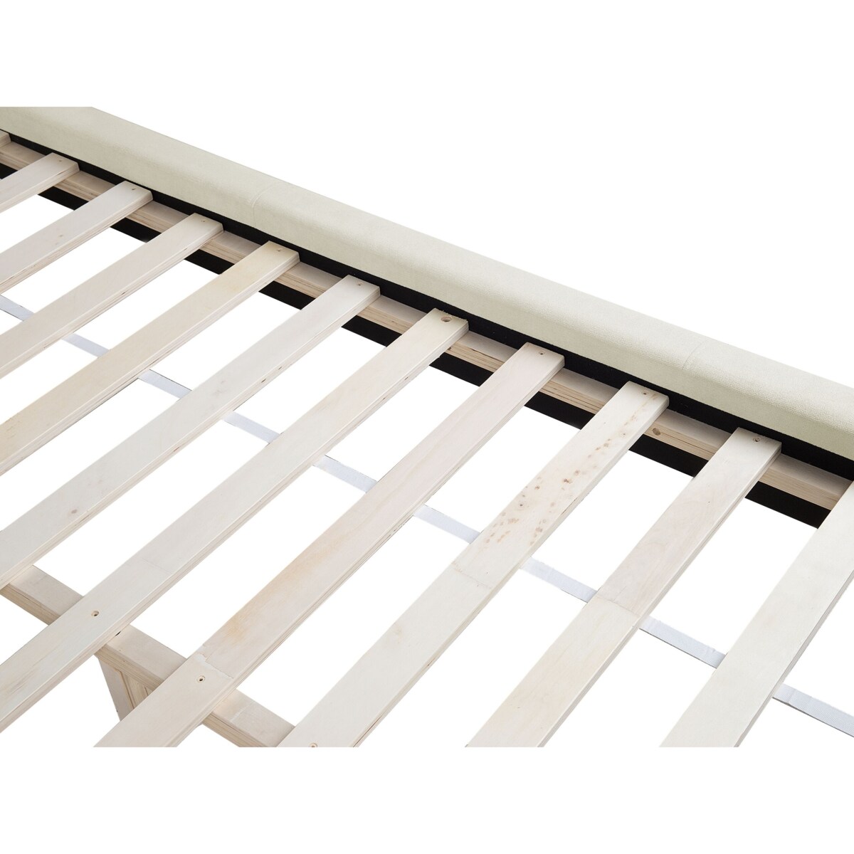 Łóżko tapicerowane 180 x 200 cm beżowe TALENCE