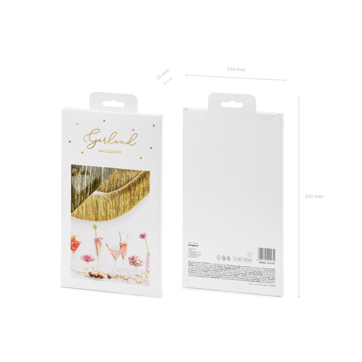 Girlanda frędzle, złoty