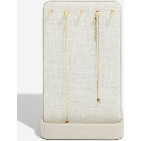 Stojak na biżuterię Stackers All-In-One jasnobeżowy lniany