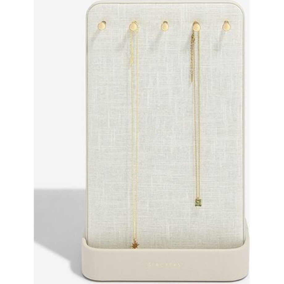 Stojak na biżuterię Stackers All-In-One jasnobeżowy lniany