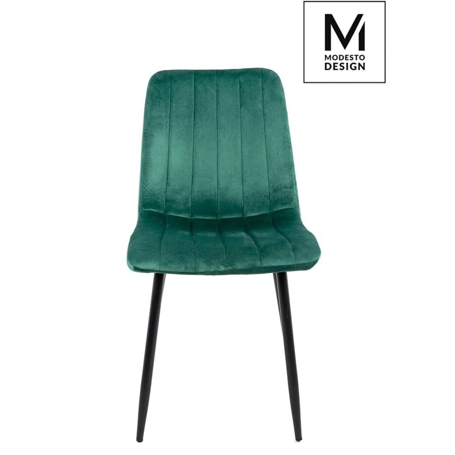 Krzesło tapicerowane Lara J-07.GREEN do salonu zielone, King Home