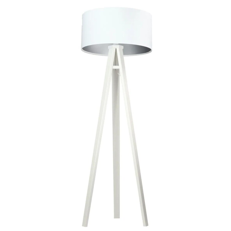 Lampa stojąca HOME 50 biała/srebrna/biała