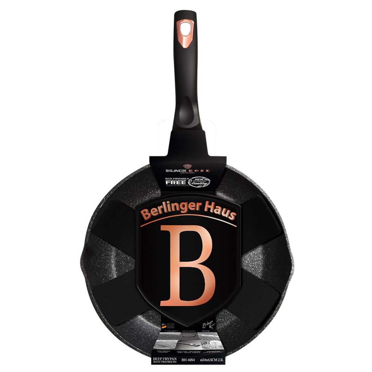 Patelnia z dzióbkiem 24 cm marmurowa Berlinger Haus BH-6184