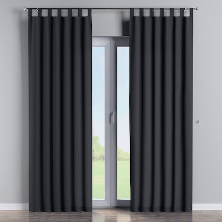 Zasłona na szelkach 1 szt. 130x245 czarny