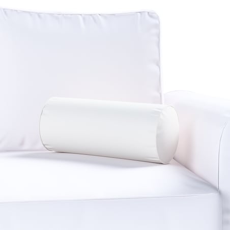 Poduszka wałek prosty, satynowa biel, Ø16 x 40 cm, Aria