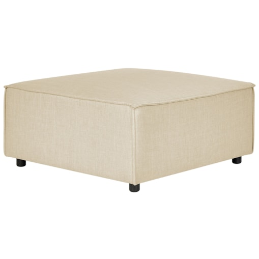 Otomana lniana beżowa APRICA