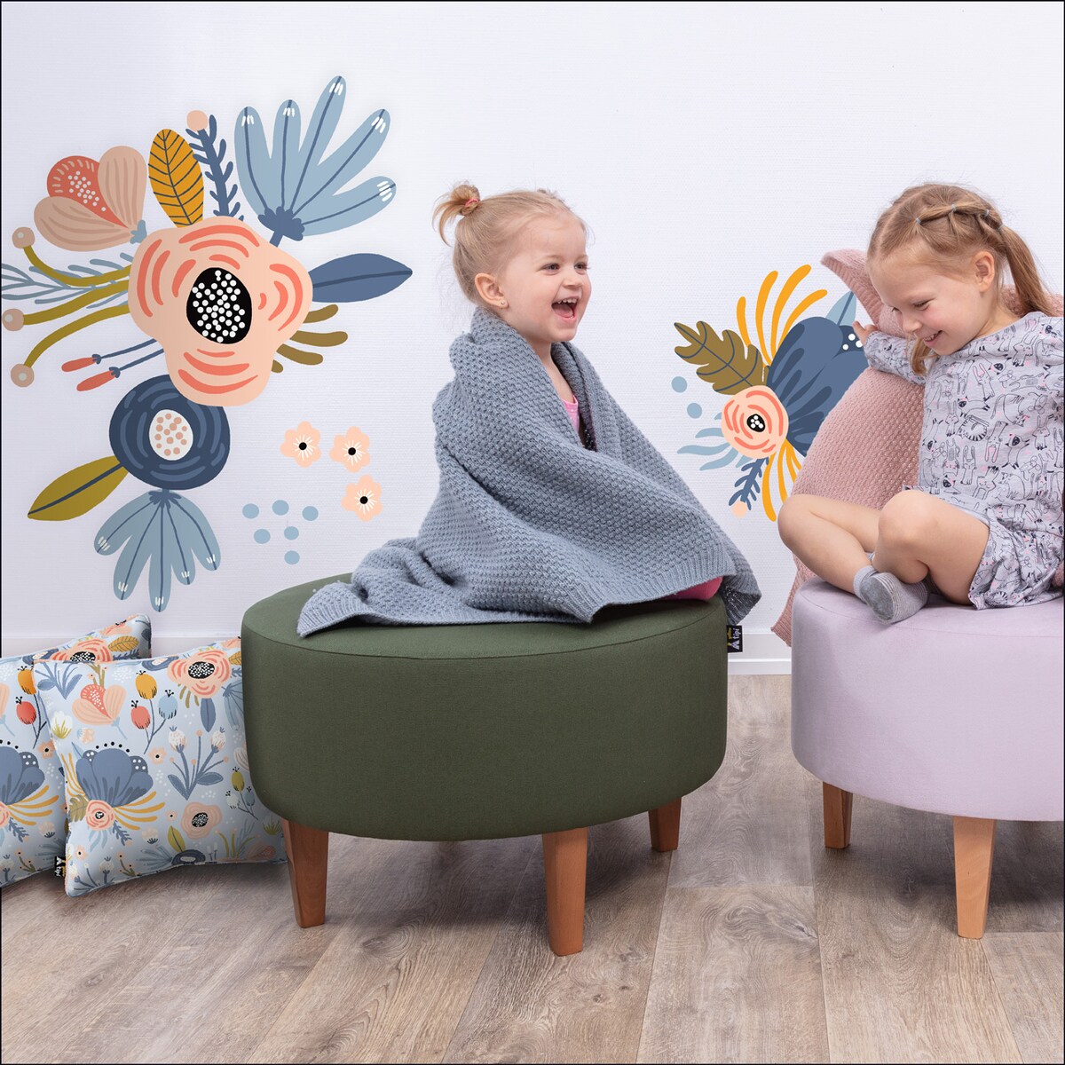 Zestaw naklejek Magic Flowers, 150x90 cm