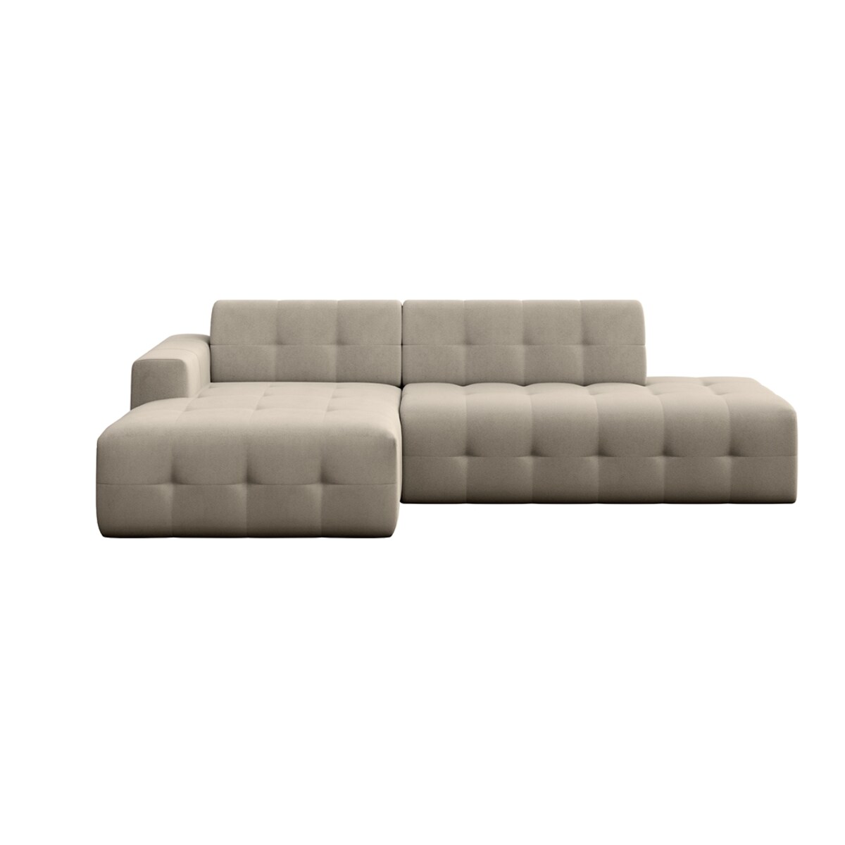 Sofa narożna lewa Tuil ciemno beżowa