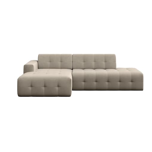 Sofa narożna lewa Tuil ciemno beżowa