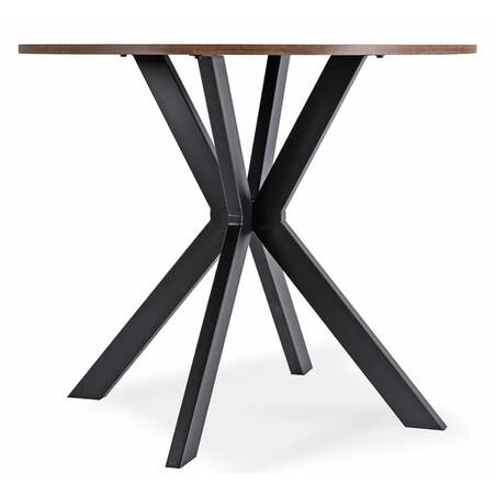 Stół okrągły do jadalni rustykalny 90 cm LAUREN
