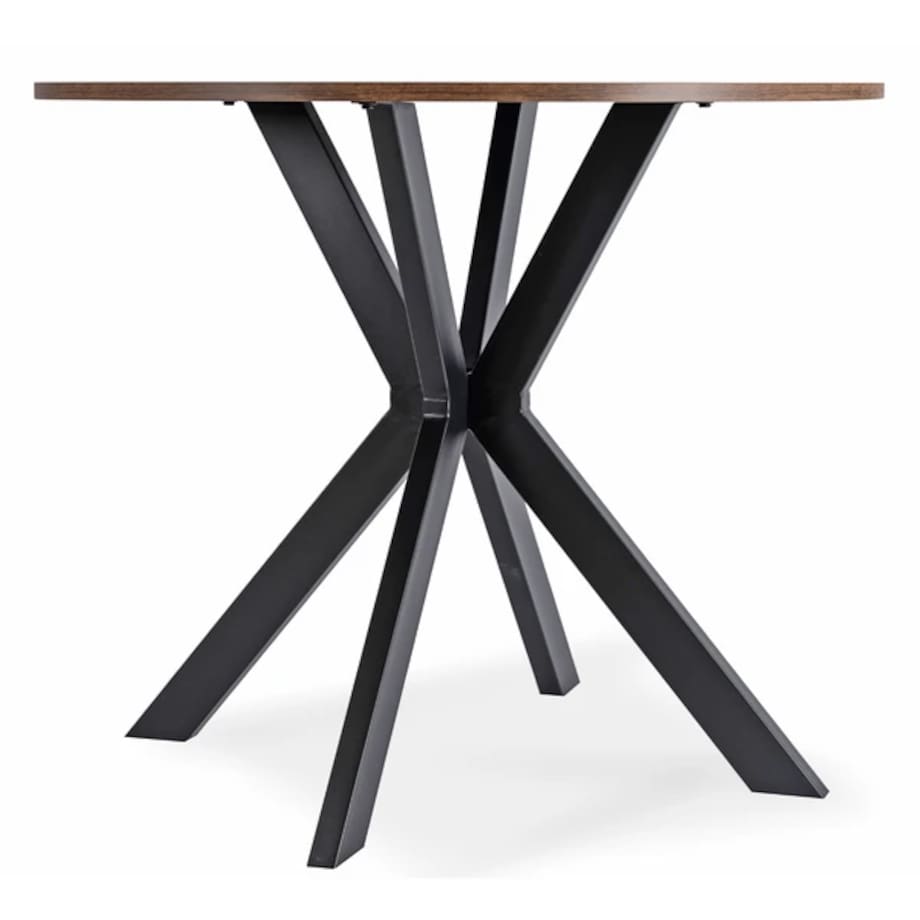 Stół okrągły do jadalni rustykalny 90 cm LAUREN