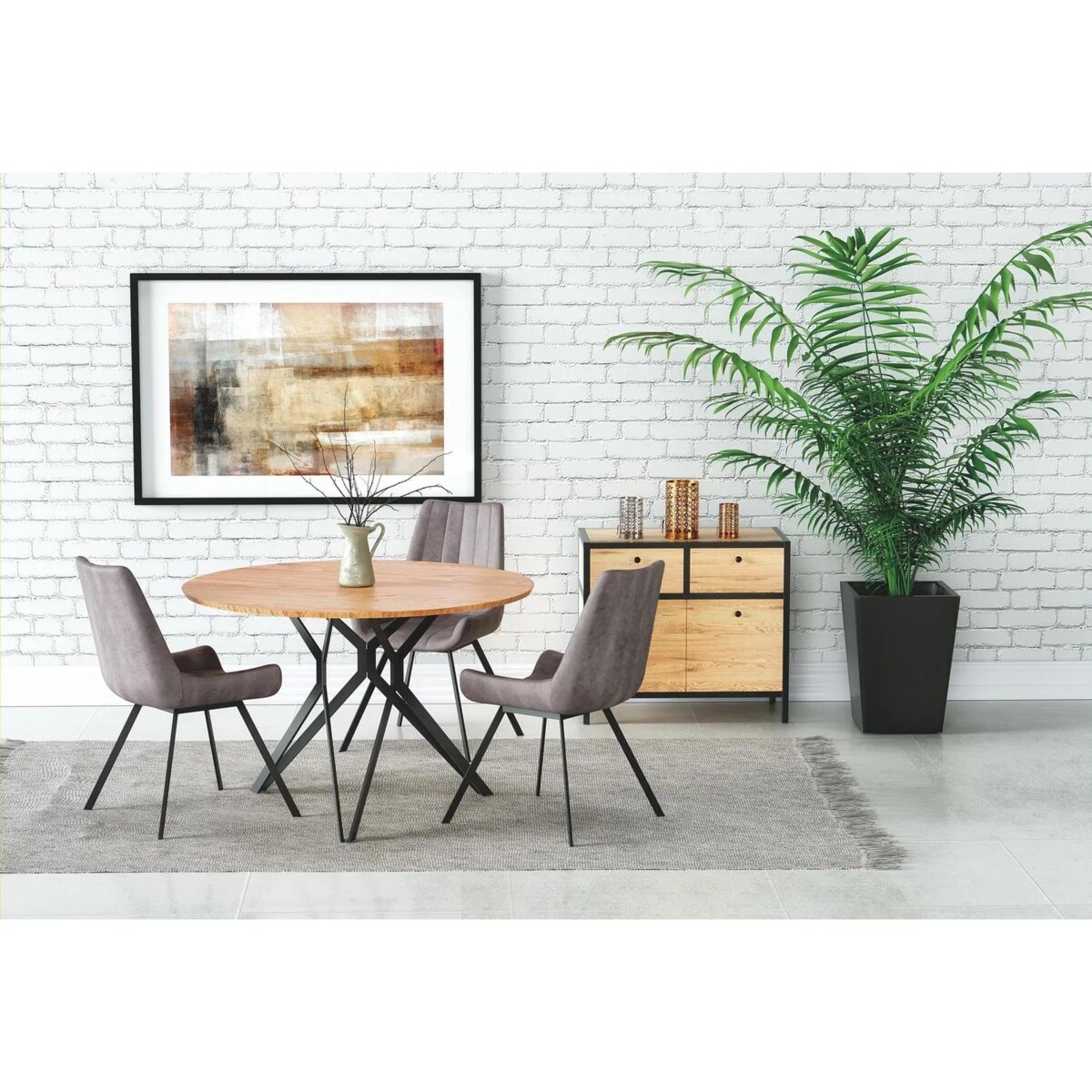 Krzesło tapicerowane K279 szare