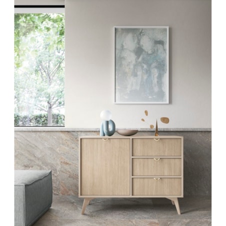 Komoda Sage Wood 3 szuflady, 1 szafka