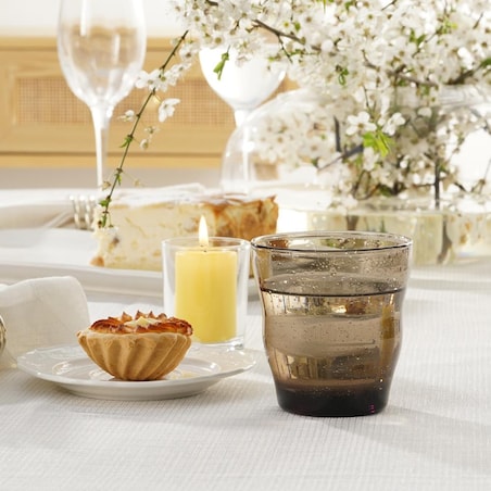 VILLA ITALIA Szklanka szara 300 ml PERLATO