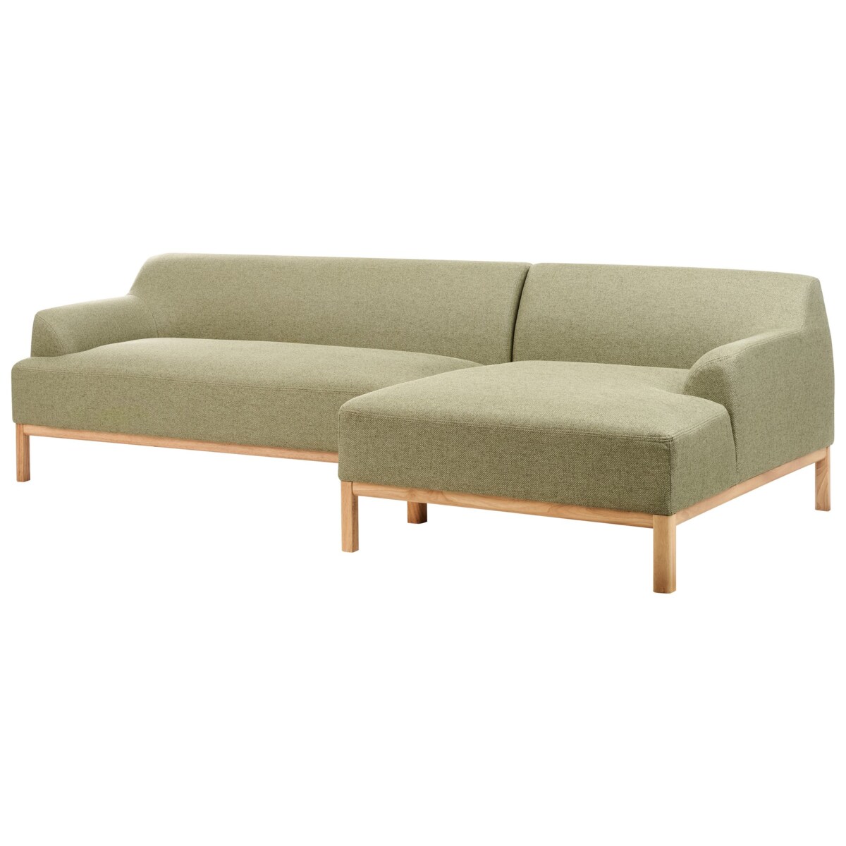 Sofa narożna lewostronna SOSJO Oliwkowy Tkanina Lewostronny