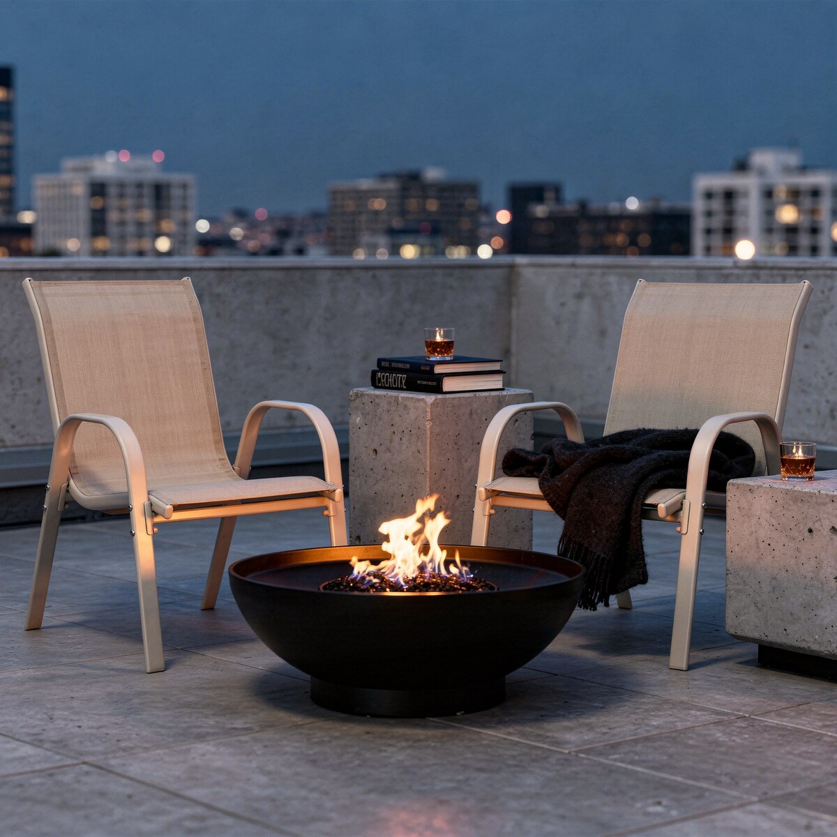 4x Krzesło ogrodowe FIESTA na balkon taras do ogrodu wygodne beżowe