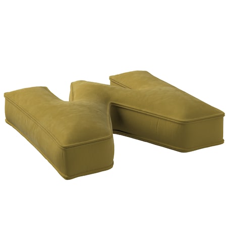 Poduszka literka M, oliwkowy zielony, 35x40cm, Posh Velvet