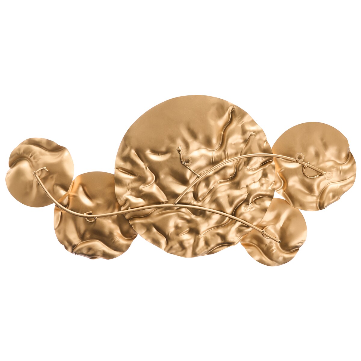 Dekoracja ścienna CALRY Metal 43 cm Złoty