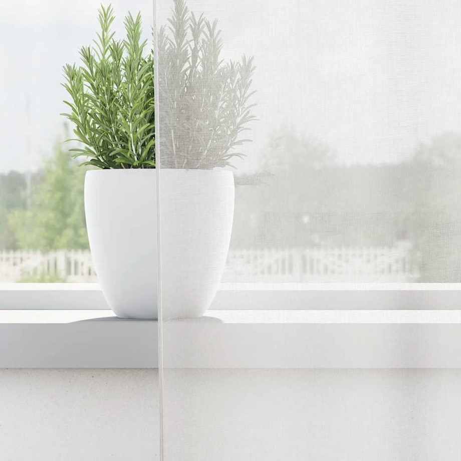 vidaXL Zasłony woalowe z przelotkami 2 szt. białe