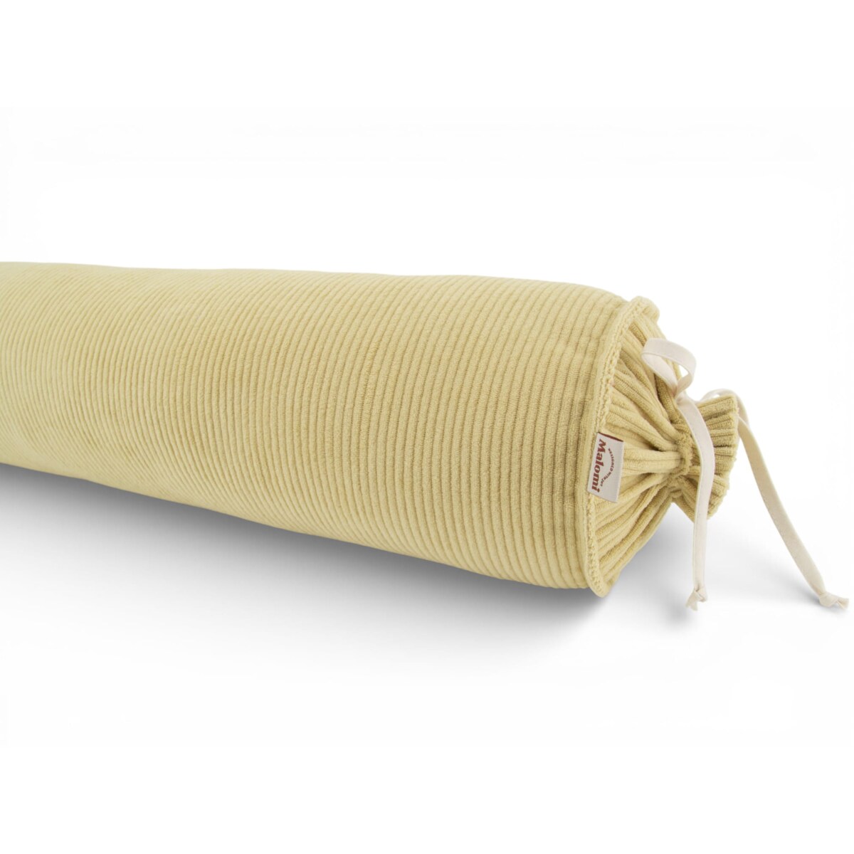 Poduszka dekoracyjna wałek sztruksowy butter yellow