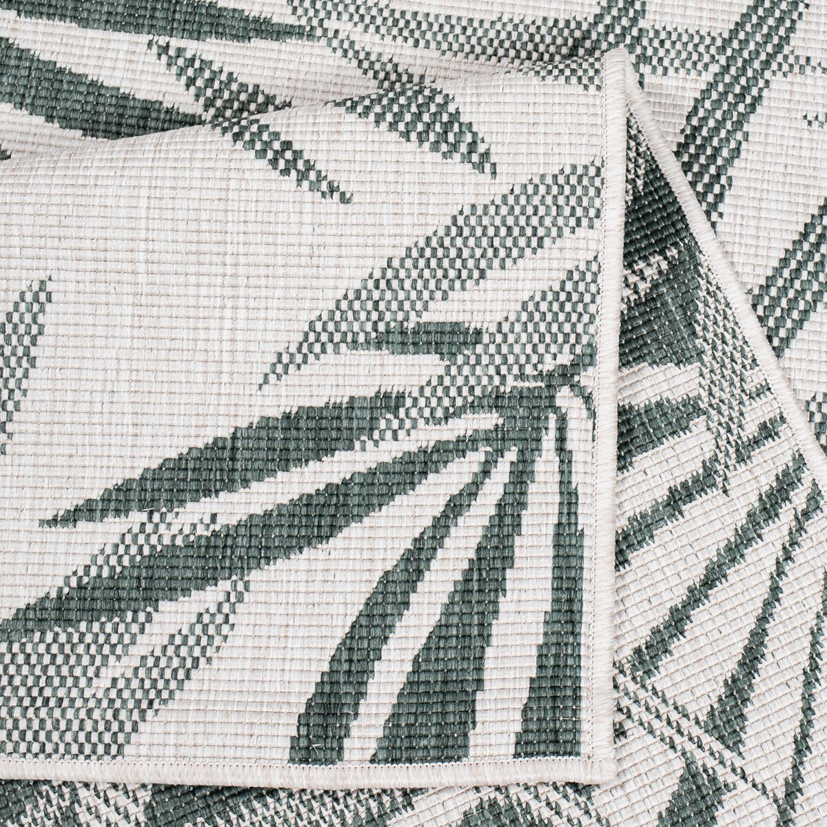 Funkcjonalny dywan na zewnątrz i do wnętrz, dwustronny DUO 57710 Zielony 160x230