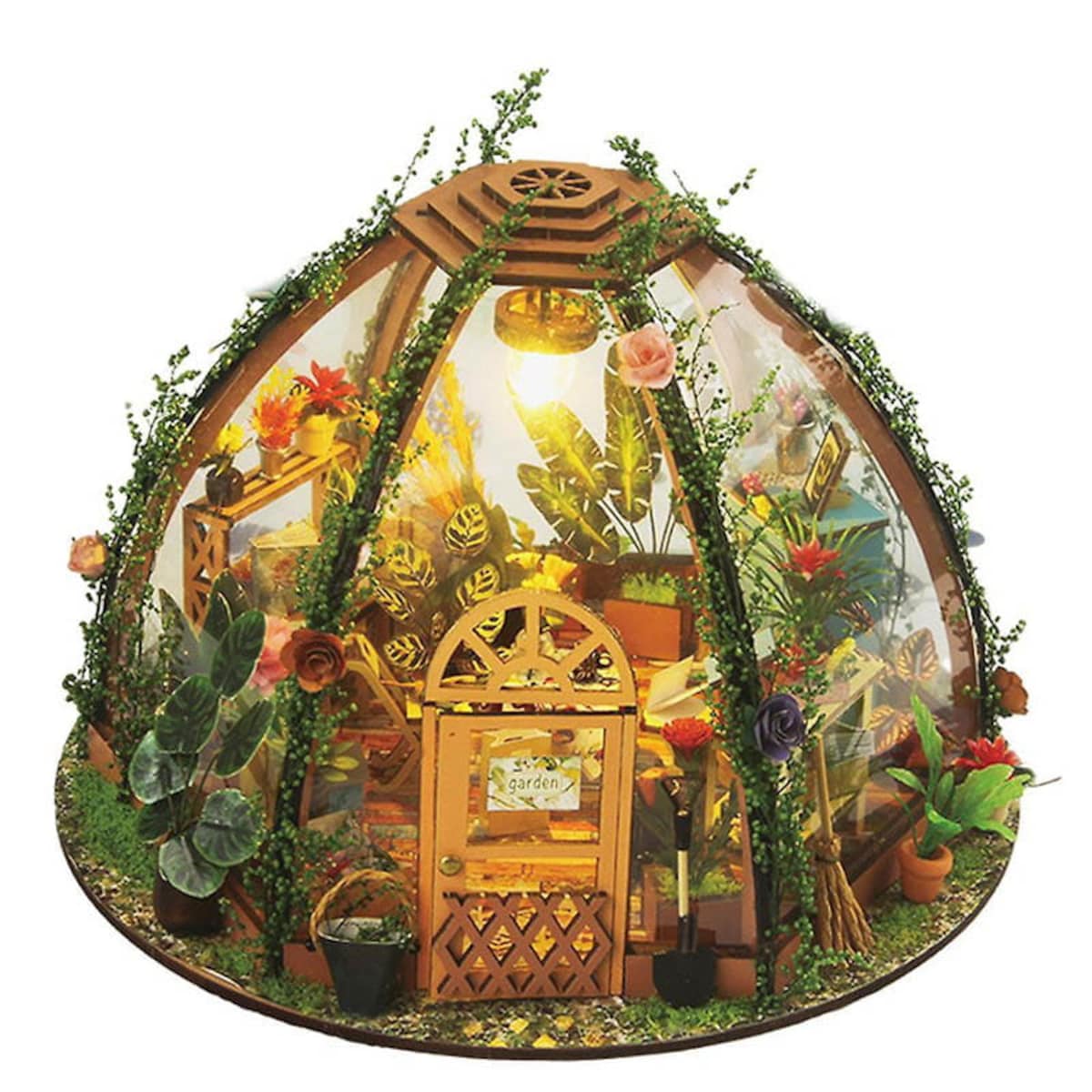 Miniaturowy domek - Słońce w kwiatach