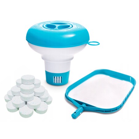 Basen ogrodowy stelażowy Intex 220x150 28266 zestaw 15w1