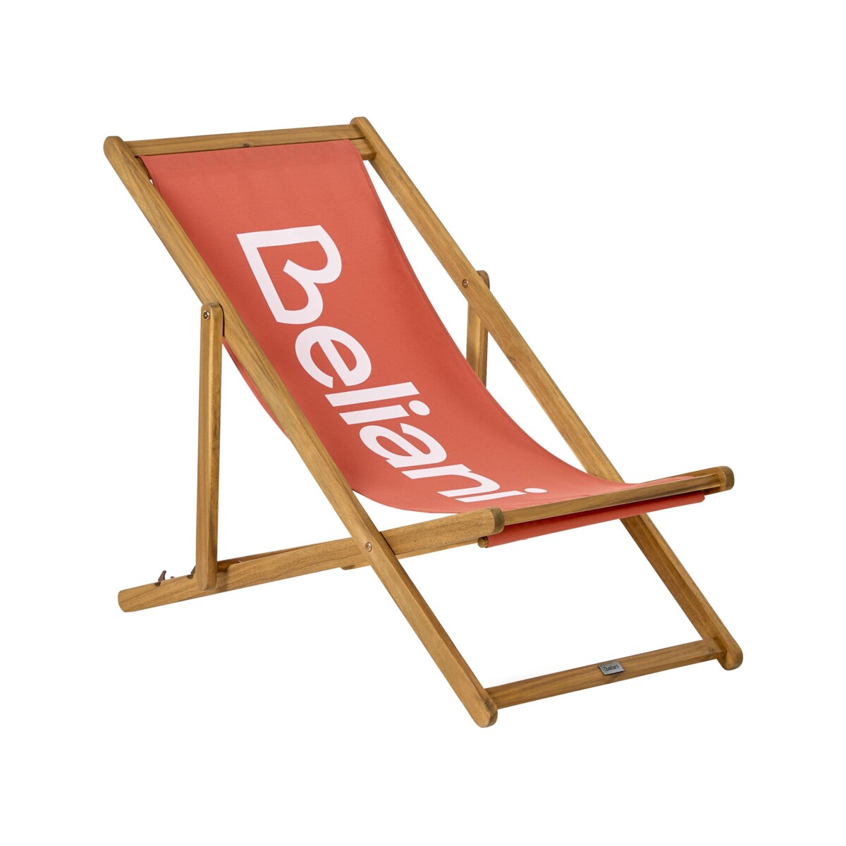 Leżak Drewno akacjowe Czerwony ANZIO