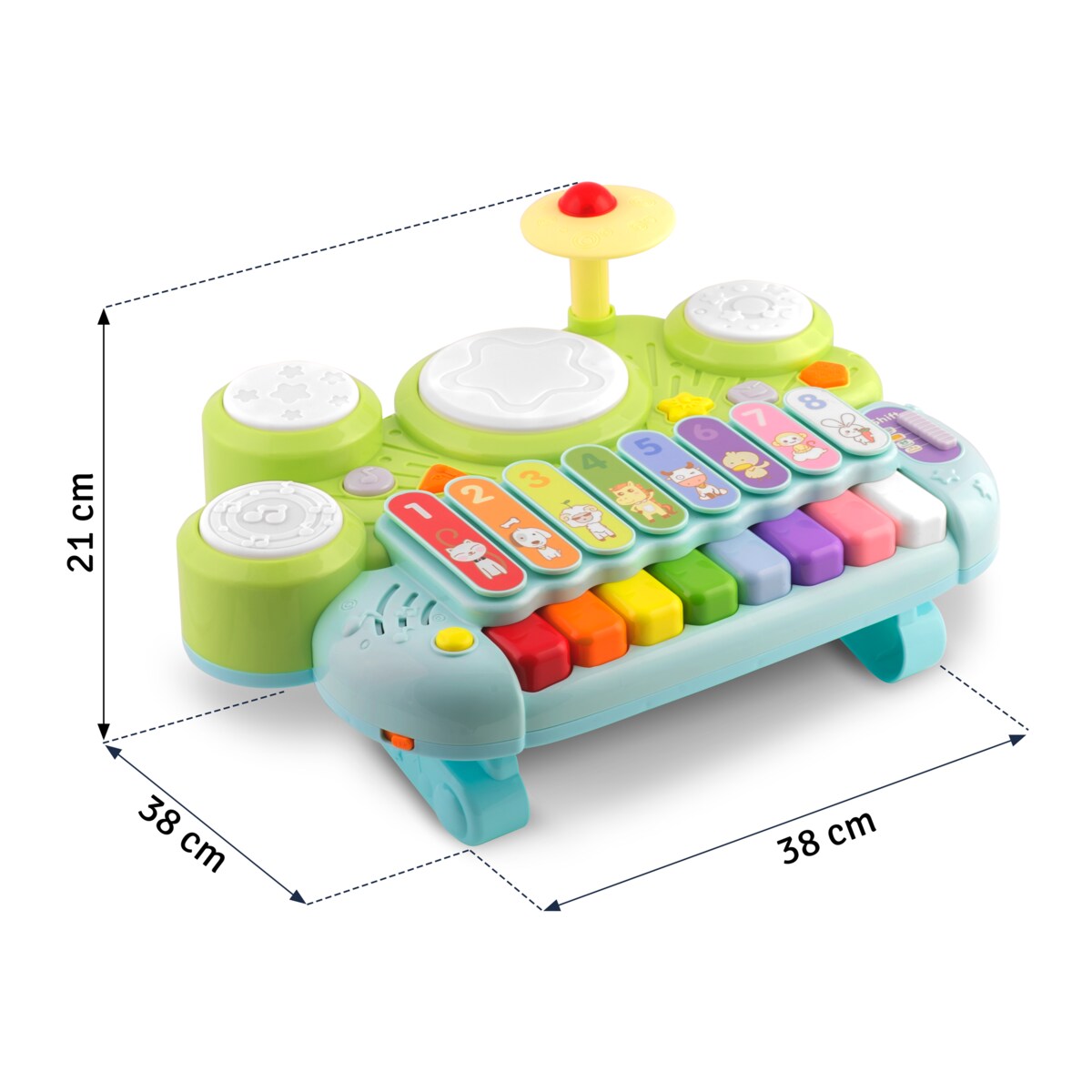 Zabawka edukacyjna interaktywna instrument muzyczny Ricokids