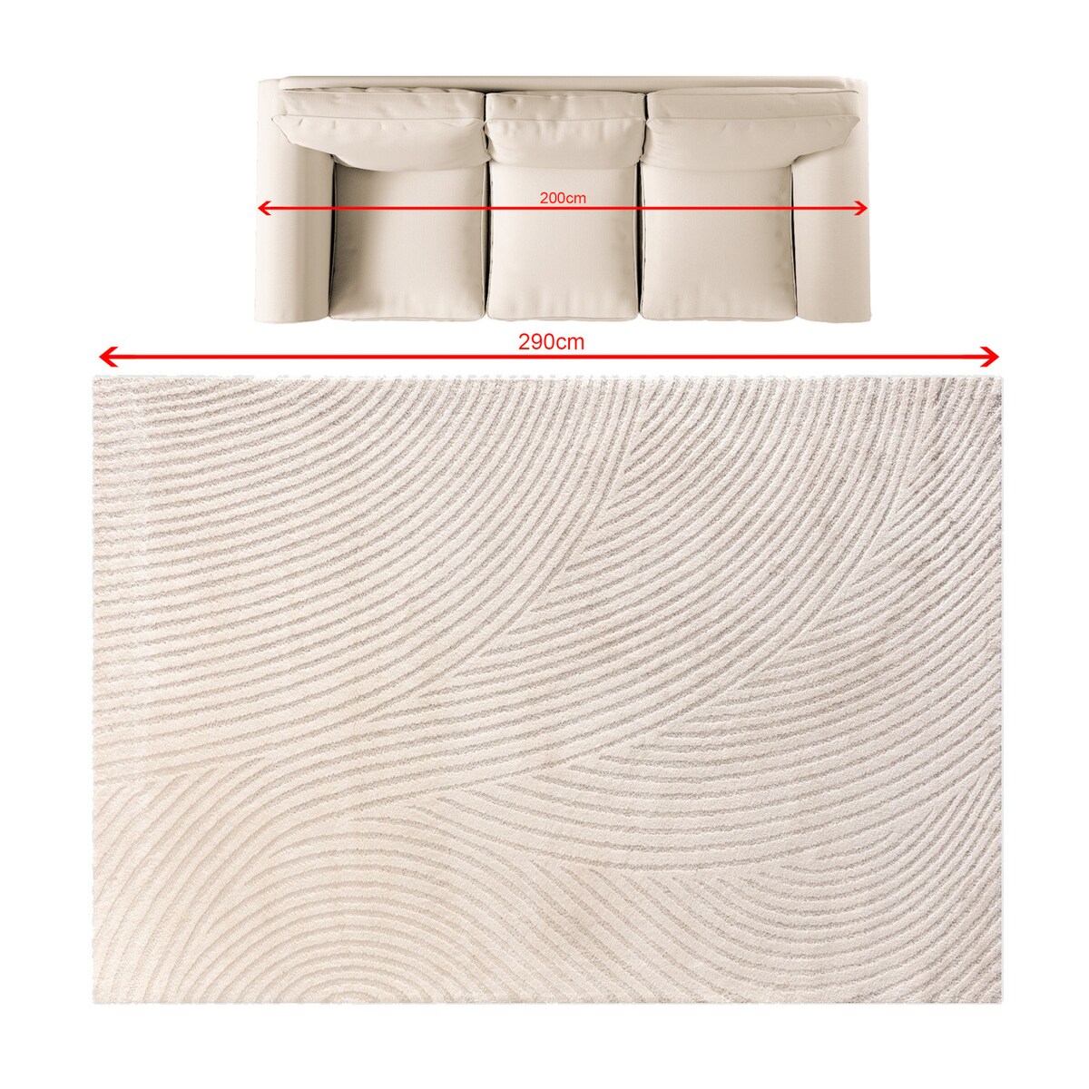 Dywan Travero cream/beige 200x290 cm, 200x290 cm