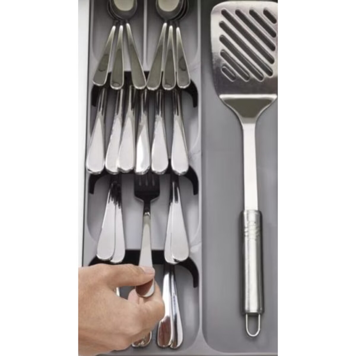 Organizer do szuflad szary DrawerStore, 40 x 38.5 x 5 cm, Joseph Joseph