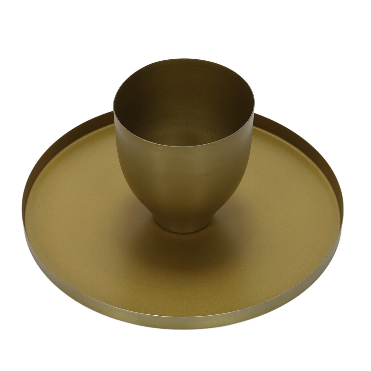 Patera na ciasto na nodze ZACE, złota, Ø 30 cm